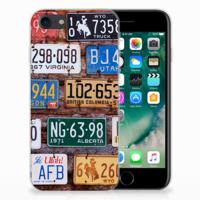 iPhone SE 2022 | SE 2020 | 8 | 7 | Siliconen hoesje | met foto Kentekenplaten - thumbnail