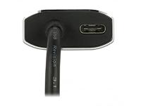 DeLOCK usb-c (male) > mini displayport (female) met pd functie adapter (donkergrijs, 0,2 meter) - thumbnail