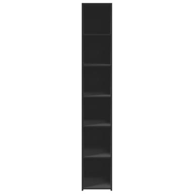 Hoge kast 30x41x185 cm bewerkt hout zwart