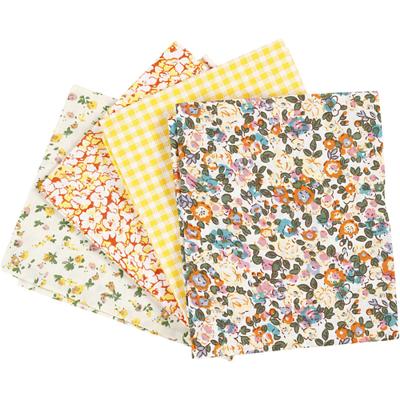 Creativ Company Patchwork stof geel 45x55cm, 4st.