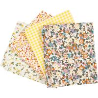 Creativ Company Patchwork stof geel 45x55cm, 4st. - thumbnail