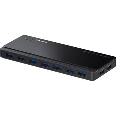 TP-LINK UH720 7 + 2 poorten USB-hub Met snellaadpoort Zwart