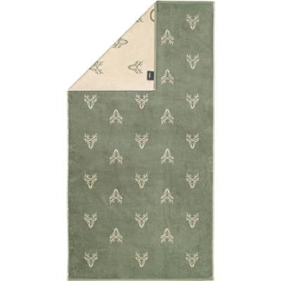 Cawö Cawö Alpenchic Edition 6229 Douchelaken 70x140 groen