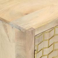 Dressoir met 2 deuren 55x30x70 cm massief mangohout - thumbnail