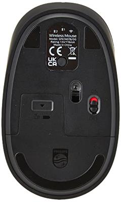 Draadloze Bluetooth-muis Philips SPK7407B/00 Zwart 1600 dpi Draadloze Bluetooth-muis Philips SPK7407B/00 Zwart 1600 dpi
