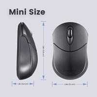 Perixx PERIMICE-802 Iron Muis Bluetooth Grijs 1000 dpi - thumbnail