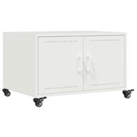 Salontafel 68x50x43,5 cm staal wit - thumbnail