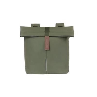 Dubbele fietstas Basil City 28-32 liter 12 x 29 x 30 cm - moss green - thumbnail