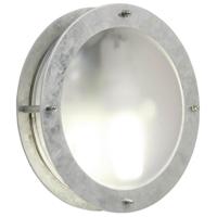 Buitenlamp rond gegalvaniseerd led &apos;Malte&apos; e27 fitting 24 cm - thumbnail