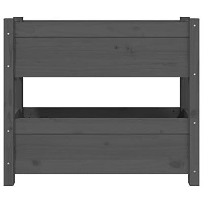 Plantenbak 77x25x66 cm massief grenenhout grijs Plantenbak 77x25x66 cm massief grenenhout grijs