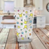 Pokemon - Pikachu Pattern Large Glass - thumbnail