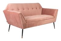 Dutchbone 2-zits Bank 'Kate', kleur Roze - thumbnail