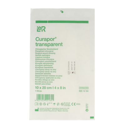 Curapor Wondverband transparant 10 x 20cm steriel 1 Stuks