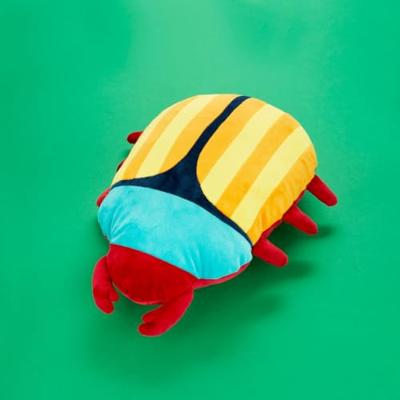 Cushion The Beetles turquoise polyester