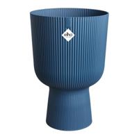 Vaso per fiori - Elho - Vibes Fold Coupe - Blu - L 30 x P 29,5 x H 45 cm - Per interni - 100% riciclato - thumbnail