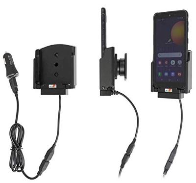 Brodit Gerätehalter Smartphone Telefoonhouder voor in de auto 360° draaibaar, Met laadfunctie 5.3 - 5.3 inch