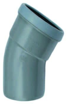 Wavin PVC Bocht 30° 110mm Manchet Mof x Spie - Weerbestendige Verbinding voor Riolering en Vijvers