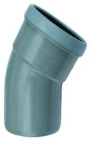 Wavin PVC Bocht 30° 110mm Manchet Mof x Spie - Weerbestendige Verbinding voor Riolering en Vijvers - thumbnail