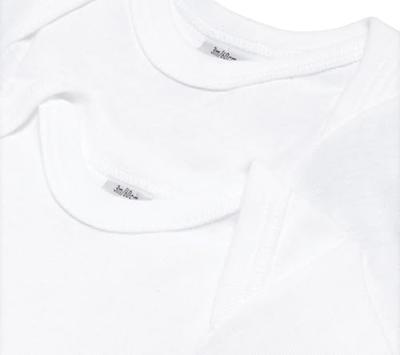 Set van 2 rompers met lange mouwen PETIT BATEAU wit