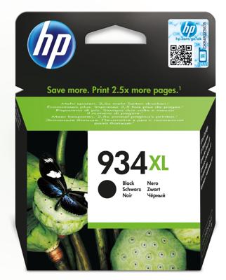 HP inktcartridge 934XL, 1.000 pagina's, OEM C2P23AE, zwart