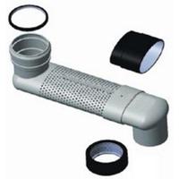 Riko Sprongbocht verstelbaar 15-35cm, inbouwhoogte 80 mm, 90-110mm aansluitingen - thumbnail