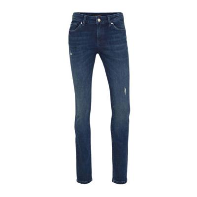 anytime mid rise skinny jeans blauw