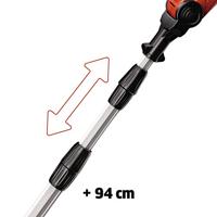 Einhell GE-HC 18 Li T Kit Hoogsnoeier, Heggenschaar Accu Incl. accu 18 V Li-ion 88 cm - thumbnail