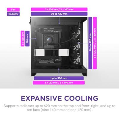 NZXT H9 Flow Black 2025 NZXT H9 Flow Black 2025