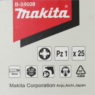 Makita Accessoires Schroefbit PZ1x25mm - B-24608 - B-24608