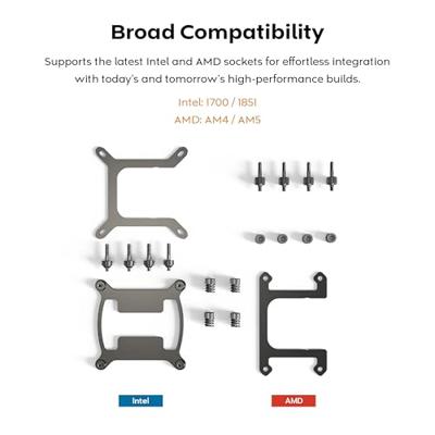 Montech lightflow argb 360 waterkoeling (zwart)