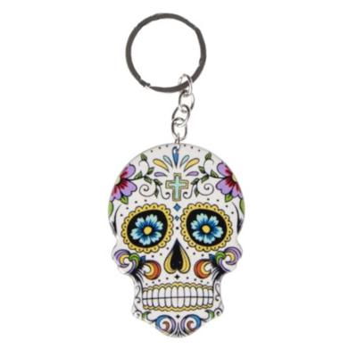 Lg-imports Sleutelhanger Doodshoofd 7 X 5 Cm Wit