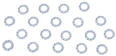 Dresselhaus tandveering fan disks form a din 6798, d=6mm, 20 pcs.