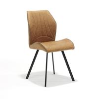 Stoel Brenda Cognac - Set van 4 - thumbnail