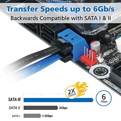 Akasa PROSLIM SATA 3.0 50cm - [AK-CBSA05-50BK]