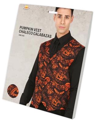 Halloween Gilet Pompoen Heren