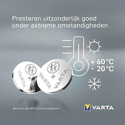 Varta CR2032 lithium knoopcel batterij 3V blister(2) - 3240362 - thumbnail