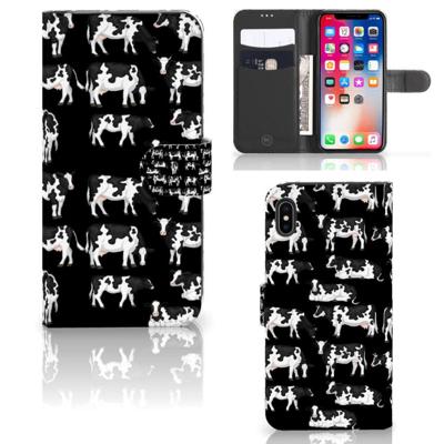 Apple iPhone Xs Max | Telefoonhoesje | Met pasjeshouder | Koetjes