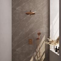 Inbouw Regendouche Set Brauer Copper Edition Plafond Uitloop Ronde Hoofddouche 30 cm Met Glijstang en Handdouche 3 Standen Koper - thumbnail