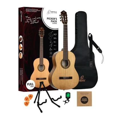 Ortega RPPC44 Guitar Picker's Pack starterset klassieke gitaar Ortega RPPC44 Guitar Picker's Pack starterset klassieke gitaar