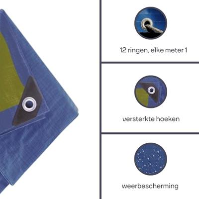 Dekzeil blauw/groen standaard 2 x 4 m Velleman - Velleman Dekzeil blauw/groen standaard 2 x 4 m Velleman - Velleman