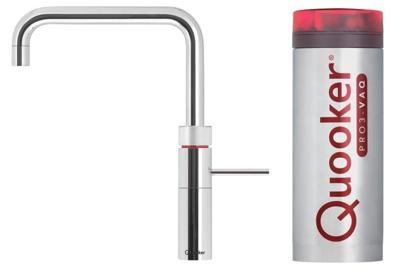 Quooker Fusion square met PRO3 boiler 3-in-1 kokendwaterkraan Chroom