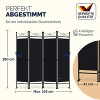 Monzana Kamerscherm - 180cm - x - 163cm - in - Zwart - thumbnail