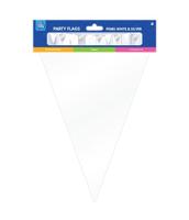 Folie Vlaggenlijn Parelwit/Zilver (10m) - thumbnail