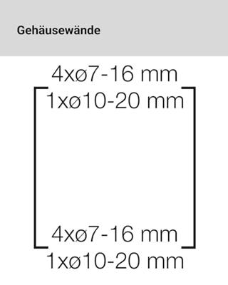 Hensel 6100056 KV 9104 Kleine verdeelkast Opbouw (op muur) Aantal groepen: 4.5 Aantal rijen: 1 Inhoud: 1 stuk(s)
