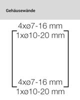 Hensel 6100056 KV 9104 Kleine verdeelkast Opbouw (op muur) Aantal groepen: 4.5 Aantal rijen: 1 Inhoud: 1 stuk(s) - thumbnail