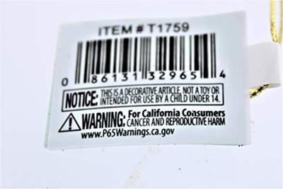 5 inch Acrylic Gold Glitter Starfish Orn 12,7x1,27x12,7 cm kerstornament Kurt S. Adler - Kurt s adler