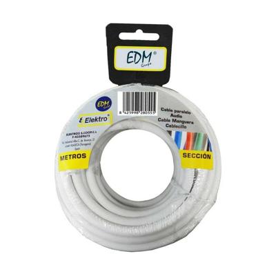 Kabel EDM 28087 Wit 2 x 1 mm 15 m Kabel EDM 28087 Wit 2 x 1 mm 15 m