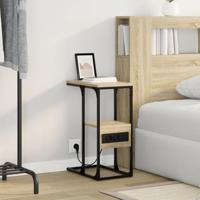 Nachtkastje Sonoma eiken 41.5 x 26 x 60.5 cm Bewerkt hout - thumbnail