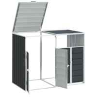 Containerberging voor 2 containers 144x81x113cm staal antraciet - thumbnail