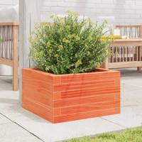 VidaXL Plantenbak 40x40x23 cm massief grenenhout wasbruin - thumbnail